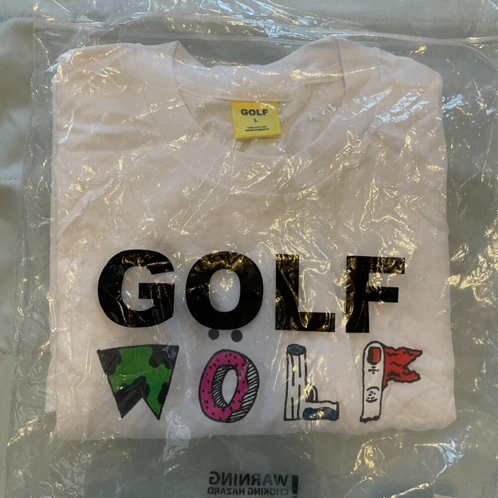 Tyler the Creator Golf Wang Wolf Sketchbook Tee White Large NEW